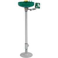 Axion&reg; Eye/Face Wash Station, Pedestal Installation, Plastic Bowl Maritime Industrial Rubber