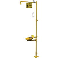 Halo Combination Emergency Shower & Eyewash Station Maritime Industrial Rubber