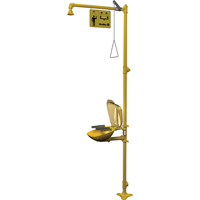 Halo Combination Emergency Shower & Eyewash Station Maritime Industrial Rubber