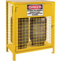 Armoires pour cylindres &agrave; gaz, nbre de bouteilles: 2, 30" , 17" , 37" , Jaune Maritime Industrial Rubber