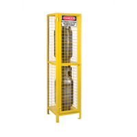 Armoires pour cylindres &agrave; gaz, nbre de bouteilles: 2, 17" , 17" , 69" , Jaune Maritime Industrial Rubber