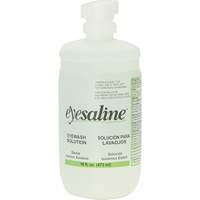 Saline Eyewash Bottles, Full Bottle, 16 oz. Maritime Industrial Rubber