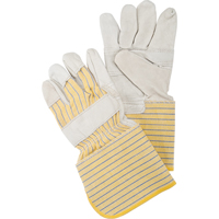 Gants d'ajusteur &agrave; paume renforc&eacute;e, Grand, Paume en Cuir fleur de vache, Doublure en Coton Maritime Industrial Rubber