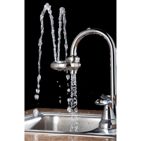 Axion&reg; Eye/Face Wash Station, Sink Mount Installation, Stainless Steel Bowl Maritime Industrial Rubber