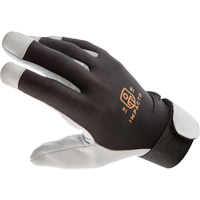 Anti-Vibration Air Glove&reg;, Size Medium, Pearl Leather Palm Maritime Industrial Rubber