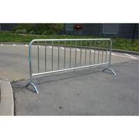 Barri&egrave;re portative, Emboîtables, 102" lo x 40" h, Argent Maritime Industrial Rubber