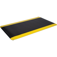 WD Deck Plate Mats, Diamond, 2' x 75' x 5/8", Black/Yellow, Sponge Maritime Industrial Rubber