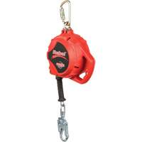 Rebel Self Retracting Lifeline, 33', Galvanized Steel, Swivel Maritime Industrial Rubber