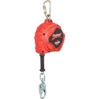 Rebel Self Retracting Lifeline, 33', Galvanized Steel, Swivel Maritime Industrial Rubber