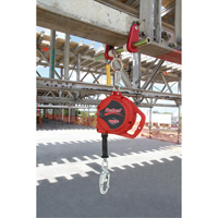 Rebel Self Retracting Lifeline, 33', Galvanized Steel, Swivel Maritime Industrial Rubber