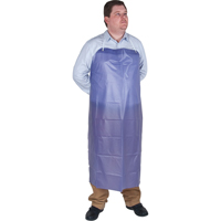 Lightweight Apron, Vinyl, 45" L x 36" W, Blue Maritime Industrial Rubber