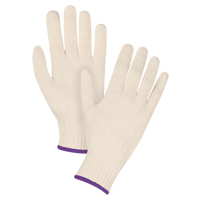 Standard-Duty String Knit Gloves, Poly/Cotton, 7 Gauge, X-Small Maritime Industrial Rubber