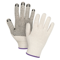 Gants l&eacute;gers tricot&eacute;s &agrave; pois, Poly/coton, Un c&ocirc;t&eacute;, Calibre 7, T-petit Maritime Industrial Rubber