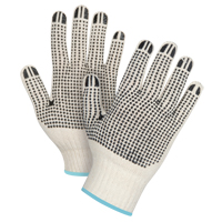 Gants tricot&eacute;s de poids lourd &agrave; deux c&ocirc;t&eacute;s avec pois, Poly/coton, Deux c&ocirc;t&eacute;s, Calibre 7, T-Grand Maritime Industrial Rubber
