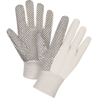 Cotton Canvas Dotted Palm Gloves, 8 oz., Small Maritime Industrial Rubber