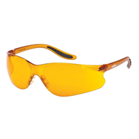 Lunettes de s&eacute;curit&eacute; s&eacute;rie Z500, Lentille Orange, Anti-&eacute;gratignures, ANSI Z87+/R&eacute;pond ou surpasse la norme CSA Z94.3 Maritime Industrial Rubber