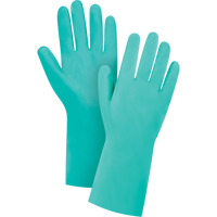 Gants r&eacute;sistants aux produits chimiques &agrave; prise en losange, Taille 2T-Grand, 13" lo, Nitrile, Doublure en Ouat&eacute;e, 13 mils Maritime Industrial Rubber