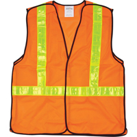 Veste de s&eacute;curit&eacute; pour la circulation d&eacute;tachable en cinq points, Orange haute visibilit&eacute;, Moyen, Polyester Maritime Industrial Rubber
