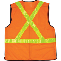 Veste de s&eacute;curit&eacute; pour la circulation d&eacute;tachable en cinq points, Orange haute visibilit&eacute;, Moyen, Polyester Maritime Industrial Rubber