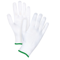 Seamless String Knit Gloves, Polyester, 10 Gauge, Medium Maritime Industrial Rubber