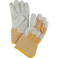Gant pour ajusteur doubl&eacute;s pour l'hiver r&eacute;sistant &agrave; l'abrasion, Grand, Paume en Cuir fleur de vache, Doublure en Molleton de coton Maritime Industrial Rubber