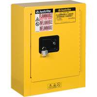 Sure-Grip&reg; EX Mini Flammable Safety Cabinet, 2 Gal., 1 Door, 17" W x 22" H x 8" D Maritime Industrial Rubber