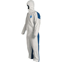 Combinaisons avec capuchon, 4T-Grand, Bleu/Blanc, Tyvek 400 D Maritime Industrial Rubber