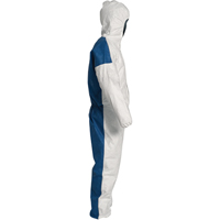Combinaisons avec capuchon, 4T-Grand, Bleu/Blanc, Tyvek 400 D Maritime Industrial Rubber