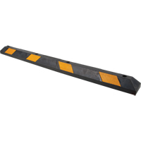 Butoir pour espace de stationnement, Caoutchouc, 6' l, Noir/Jaune Maritime Industrial Rubber