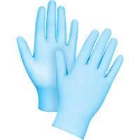 Tactile Medical-Grade Disposable Gloves, Small, Nitrile/Vinyl, 4.5-mil, Powder-Free, Blue, Class 2 Maritime Industrial Rubber