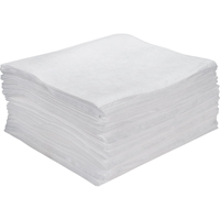 Feuilles absorbantes souffl&eacute;es de premi&egrave;re qualit&eacute;, Huile seulement, 15" x 18", 15 gal. d'absorption Maritime Industrial Rubber