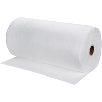 Premium Meltblown Sorbent Rolls, Mediumweight, 150' L x 30" W, 40 gal. Absorbancy Maritime Industrial Rubber