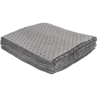 Feuilles absorbantes li&eacute;es de premi&egrave;re qualit&eacute;, Universel, 15" x 17", 8 gal. d'absorption Maritime Industrial Rubber
