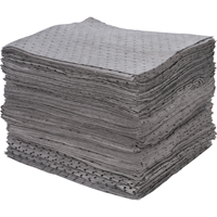 Feuilles absorbantes li&eacute;es de premi&egrave;re qualit&eacute;, Universel, 15" x 17", 30 gal. d'absorption Maritime Industrial Rubber