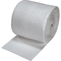 Premium Fine Fiber Sorbent Rolls, Mediumweight, 150' L x 15" W, 20 gal. Absorbancy Maritime Industrial Rubber