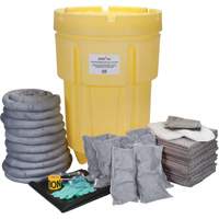 Trousse de lutte contre les d&eacute;versements de premi&egrave;re qualit&eacute; pour atelier, Universel, Baril, Absorbance de 95 gal. US Maritime Industrial Rubber