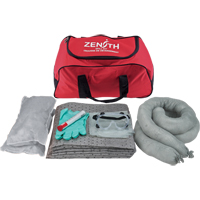 Vehicle Spill Kit, Universal, Bag, 10 US gal. Absorbancy Maritime Industrial Rubber