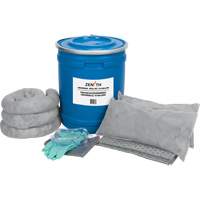 Trousse de lutte contre les d&eacute;versements de premi&egrave;re qualit&eacute; pour camion, Universel, Baril, Absorbance de 10 gal. US Maritime Industrial Rubber
