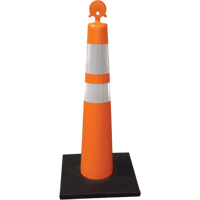 Channelizer Cone, 42" High, Orange Maritime Industrial Rubber