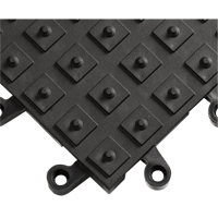 Tapis ErgoDeck avec crampons antid&eacute;rapants int&eacute;gr&eacute;s No 552, PVC, 1-1/2' la c, 1-1/2' lo, 7/8" &eacute;paisseur, Noir Maritime Industrial Rubber