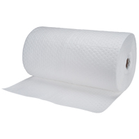 Industrial-Grade Fine Fibre Sorbent Rolls, Heavyweight, 150' L x 30" W, 70 gal. Absorbancy Maritime Industrial Rubber