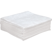 Premium Anti Static Sorbent Pads, Oil Only, 30" x 30", 55 Gal. Absorbancy Maritime Industrial Rubber