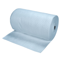 Premium Blue Bonded Sorbent Pads, Mediumweight, 150' L x 30" W, 40 gal. Absorbancy Maritime Industrial Rubber