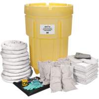 Trousse de lutte contre les d&eacute;versements de premi&egrave;re qualit&eacute; pour atelier, Huile seulement, Baril, Absorbance de 95 gal. US Maritime Industrial Rubber