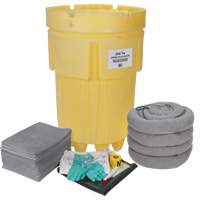 Trousse de lutte contre les d&eacute;versements de premi&egrave;re qualit&eacute;, Universel, Overpack/Baril de r&eacute;cup&eacute;ration, Absorbance de 95 gal. US Maritime Industrial Rubber