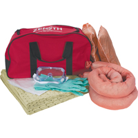 Premium Vehicle Spill Kit, Hazmat, Bag, 10 US gal. Absorbancy Maritime Industrial Rubber