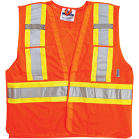 Vestes de s&eacute;curit&eacute; pour la circulation, Orange haute visibilit&eacute;, Moyen/Petit, Polyester Maritime Industrial Rubber