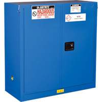 ChemCor&reg; Lined Hazardous Material Safety Cabinets, 30 gal., 43" x 44" x 18" Maritime Industrial Rubber