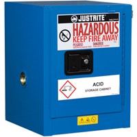 ChemCor&reg; Lined Hazardous Material Countertop Safety Cabinets, 4 gal., 17" x 22" x 17" Maritime Industrial Rubber