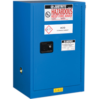 ChemCor&reg; Lined Hazardous Material Compac Safety Cabinets, 12 gal., 23.25" x 35" x 18" Maritime Industrial Rubber